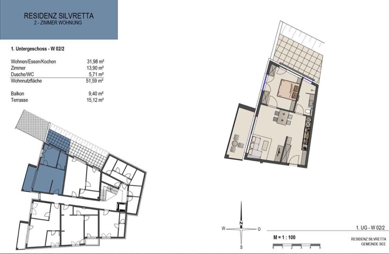 Charmantes Apartment In Der Residenz Silvretta - Inklusive Silvretta Card Premium ゼー エクステリア 写真